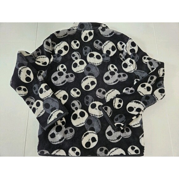 Disney Store Jack Skellington Fleece Jacket Kids 7 / 8 NBC TNBC - Picture 3 of 6